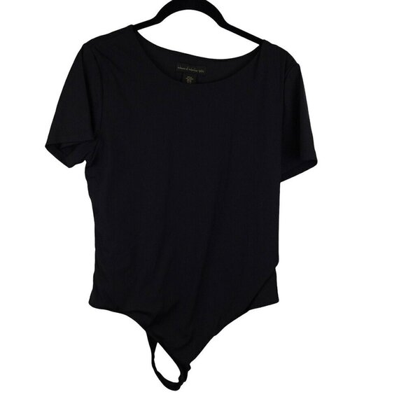 House Of Harlow 1960 Black Short Sleeve Bodysuit XL - Picture 1 of 7
